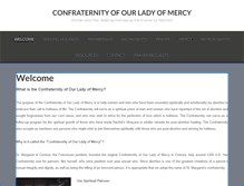 Tablet Screenshot of confraternityofourladyofmercy.org